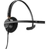 Poly Poly EncorePro 510D Monaurales digitales Headset mit Quick Disconnect TAA, Kabelgebunden, Anrufe/Musik, 52 g, Kopfhörer, Schwarz
