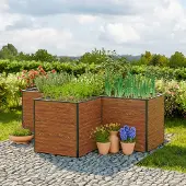 GFP 225 x 225 x 77 cm Hochbeet, Holzoptik - (GFPV00562)