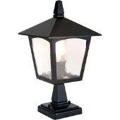Elstead Lighting Elstead York Außen-Stehleuchte E27 32cm Schwarz IP43