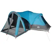 vidaXL Tipi-Familienzelt 8 Personen Blau Wasserdicht
