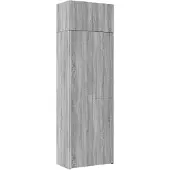vidaXL Hochschrank Grau Sonoma 70x42,5x225 cm Holzwerkstoff