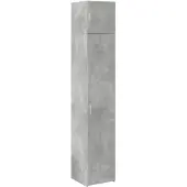 vidaXL Hochschrank Schmal Betongrau 40x42,5x225 cm Holzwerkstoff