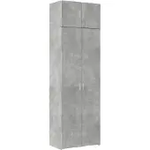 vidaXL Hochschrank Betongrau 70x42,5x225 cm Holzwerkstoff