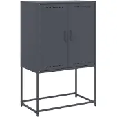 vidaXL Highboard Anthrazit 68,5x38,5x107 cm Stahl