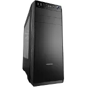 Modecom Oberon Pro Glas Schwarz, Midi-Tower PC-Gehäuse, ATX, Micro-ATX, ITX, Echtglas-Seitenteil, 2x 120 mm Lüfter, Staubfilter, Kabelmanagement