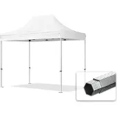 TOOLPORT 3x2m Aluminium Faltpavillon, ohne Seitenteile, weiß