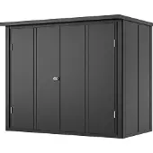 PRIMEYARD 156 x 84 cm Gartenschrank, anthrazit - (GFPV00861)