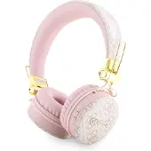 GUESS Kabellose Kopfhörer Metall Logo GUBH704GEMP rosa