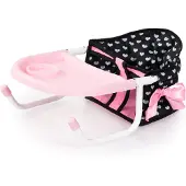 Bayer Tischsitz mit Tablett, Schwarz/Rosa
