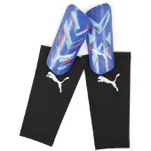 Puma ULTRA Light sleeve shin pads blue F11 || Größe XL