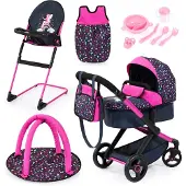 Bayer Combi Puppenwagen Xeo Delux Set, Dark Blue