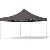 TOOLPORT 4x4m Aluminium Faltpavillon, ohne Seitenteile, creme