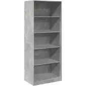 vidaXL Kleiderschrank Betongrau 80x50x200 cm Holzwerkstoff