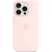 Apple Original iPhone 15 Pro Hülle - Silikon - Backcover/Soft Case - Hellrosa
