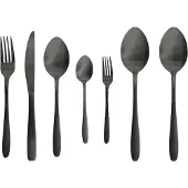 Studio Tavola Besteckset - Schwarz - 42 Teile / 8 Personen