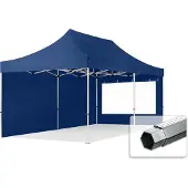 TOOLPORT 3x6m Aluminium Faltpavillon, inkl. 2 Seitenteile, dunkelblau