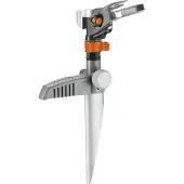 Gardena 8136-20, Impuls-Wassersprenger, 490 m², Grau, Orange, Silber
