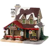 Lemax Drei schwarze Bären Bar & Grill 18x23x21 cm Weihnachtshaus