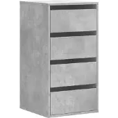 vidaXL Kommode Betongrau 40x41x76 cm Holzwerkstoff