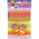 Heless Puppenbekleidung Stirnband mit Fäustlingen orange 35-45 cm