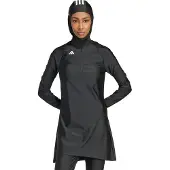 Adidas Damen-Schwimmtunika mit langen Ärmeln 3 Stripes