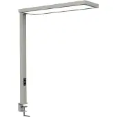 MAUL Tischaufbau Leuchte MAULsenja LED 2.700 - 5.700 K dimmbar Klemmfuß 121 cm silber