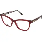 Love Moschino Moschino MOL632 Damen-Brille inkl. Gläser Vollrand Eckig Acetat-Gestell 54/16/140, rot
