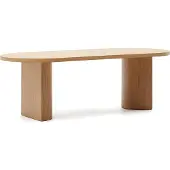 Natur24 Tisch Nealy 240 x 75 x 100 cm MDF Eichenfurnier natürliches Finish