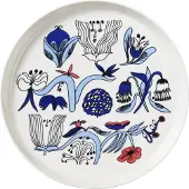 Arabia Speiseteller "Puutarhurit" in Blau - Ø 24 cm - onesize