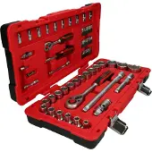 Ks Tools 1/4" + 1/2" Steckschlüssel-Satz, 68 Teile, umschaltbar