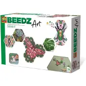 SES Creative 06021 Beedz Art-Hex Tiles Botanisch, Diverse Farben