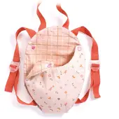 Djeco Puppenspielzeug - Babytrage - leuchtetød - - One Size - Puppenzubehör
