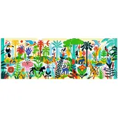 Djeco Panorama-Dschungel-Puzzle 100 Teile