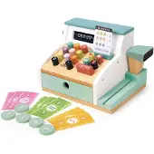 Tender Leaf Toys Holzspielzeug - Registrierkasse - 22 Teile - Weiß - - One Size - Spielzeug