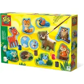 SES Creative Bastelset Gipsfiguren Waldtiere