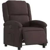 vidaXL Relaxsessel Elektrisch Dunkelbraun Stoff