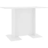 vidaXL Esstisch Weiß 110x60x75 cm Holzwerkstoff
