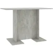 vidaXL Esstisch Betongrau 110x60x75 cm Holzwerkstoff