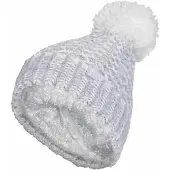 Heat Holder Damen Fleece gefüttert Cuffed Thermal Winter Bommelmütze mit Pom Pom