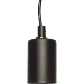 Annas collection Schwarze E27 Lampenfassung mit Schalter (zwart)