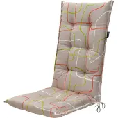 Madison Tuinstoelkussen hohe Rückenlehne 50x123 cm Joah terra, wasserabweisend, 7 cm dick, 50% Baumwolle, 50% Polyester