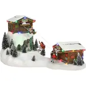 Luville Skiliftadapter inklusive l45,5xw25xh23,5 cm Weihnachtshaus (mix)