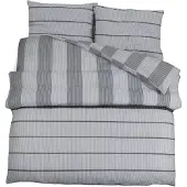 vidaXL Bettwäsche-Set Grau 200x200 cm Baumwolle
