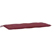 vidaXL Gartenbank-Auflage Melange Weinrot 120x50x7 cm Stoff