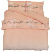vidaXL Bettwäsche-Set Rosa 200x200 cm Baumwolle
