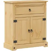 vidaXL Badschrank Corona 70x33x80 cm Massivholz Kiefer