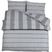 vidaXL Bettwäsche-Set Grau 140x200 cm Baumwolle