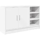 vidaXL Waschbeckenunterschrank Weiß 90x29x55 cm Holzwerkstoff