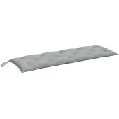 vidaXL Gartenbank-Auflage Melange Hellgrau 150x50x7 cm Stoff