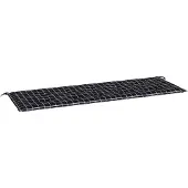 vidaXL Gartenbank-Auflage Schwarz Karomuster 150x50x4 cm Oxford-Gewebe